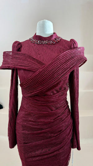 Charm Dantelli Tesettür Abiye.