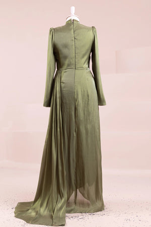 Amaris Tesettür Abiye - FioraofDress - tesettur - abiye - Çimen yeşili - 38 - hijab - evening - dress