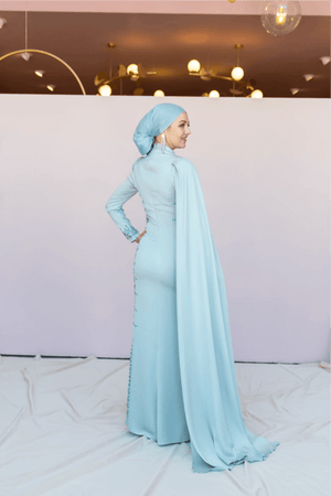Anetta Tesettür Abiye - FioraofDress - tesettur - abiye - 46 - Su Yeşili - hijab - evening - dress