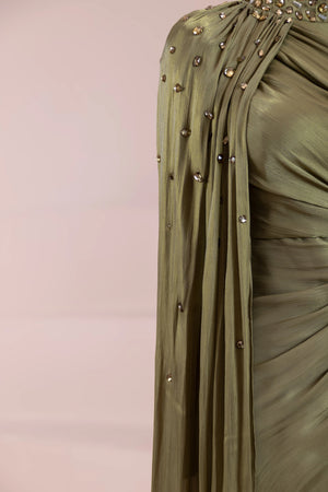 Aven Tesettür Abiye - FioraofDress - tesettur - abiye - Çimen yeşili - 38 - hijab - evening - dress