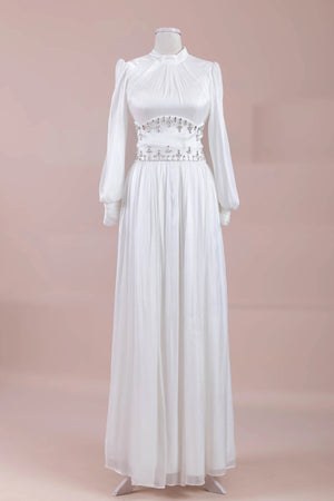 Belora Tesettür Abiye - FioraofDress - tesettur - abiye - Beyaz - 38 - hijab - evening - dress