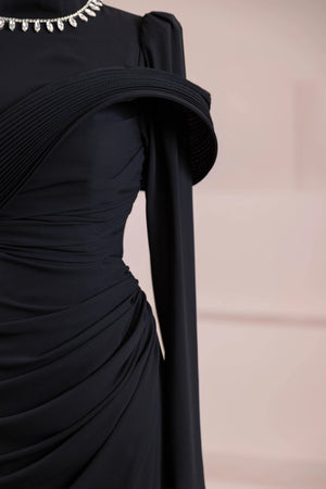 Charm Tesettür Abiye - FioraofDress - tesettur - abiye - Siyahh - 36 - hijab - evening - dress