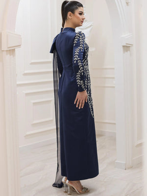 Cindy Tesettür Abiye - FioraofDress - tesettur - abiye - 48 - lacivert - hijab - evening - dress