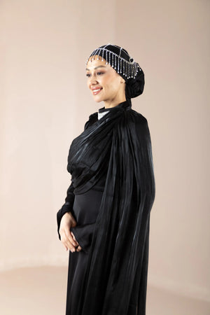 Daisy Tesettür Abiye - FioraofDress - tesettur - abiye - Siyahh - 36 - hijab - evening - dress