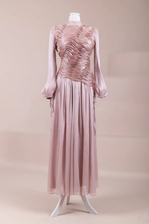 Dalia Tesettür Abiye - FioraofDress - tesettur - abiye - Pudra - 38 - hijab - evening - dress