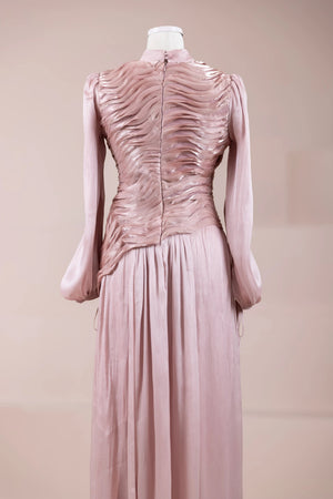 Dalia Tesettür Abiye - FioraofDress - tesettur - abiye - Pudra - 38 - hijab - evening - dress