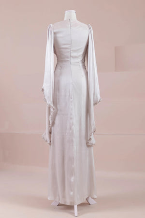 Dera Tesettür Abiye - FioraofDress - tesettur - abiye - Ekru - 38 - hijab - evening - dress