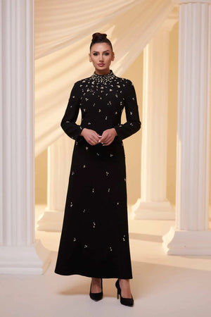 Diora Tesettür Abiye - FioraofDress - tesettur - abiye - Siyahh - 38 - hijab - evening - dress