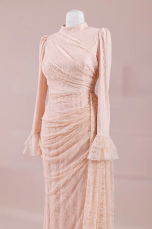 Dorey Tesettür Abiye - FioraofDress - tesettur - abiye - Pudra - 38 - hijab - evening - dress