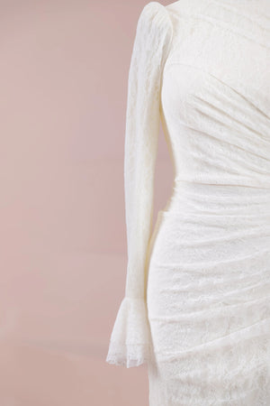 Dorey Tesettür Abiye - FioraofDress - tesettur - abiye - Ekru - 38 - hijab - evening - dress