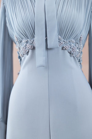 Elegance Tesettür Abiye - FioraofDress - tesettur - abiye - Mavi - 36 - hijab - evening - dress