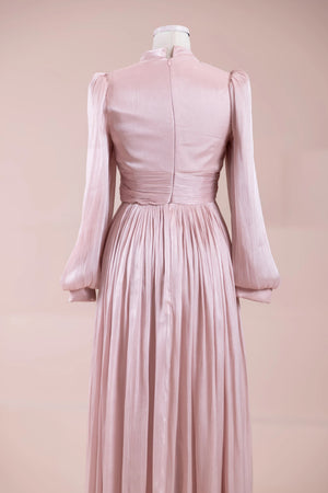 Elin Tesettür Abiye - FioraofDress - tesettur - abiye - Pudra - 38 - hijab - evening - dress