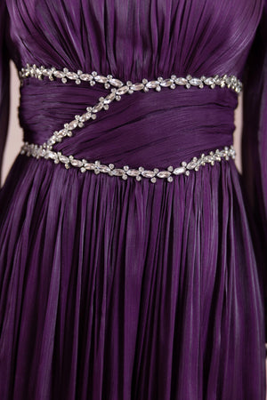 Elin Tesettür Abiye - FioraofDress - tesettur - abiye - Ametist Moru - 38 - hijab - evening - dress