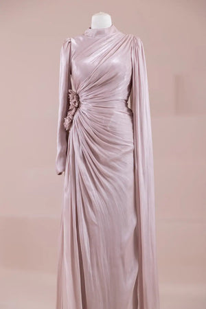 Elisa Tesettür Abiye - FioraofDress - tesettur - abiye - Pembe - 38 - hijab - evening - dress