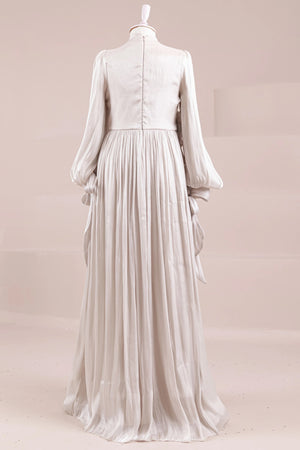 Flora Tesettür Abiye - FioraofDress - tesettur - abiye - BEJ - 38 - hijab - evening - dress