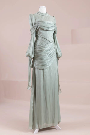 Galadriel Tesettür Abiye - FioraofDress - tesettur - abiye - mint yeşili - 38 - hijab - evening - dress