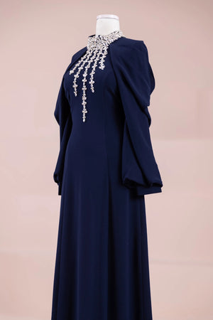 Gıla Tesettür Abiye - FioraofDress - tesettur - abiye - lacivert - 38 - hijab - evening - dress