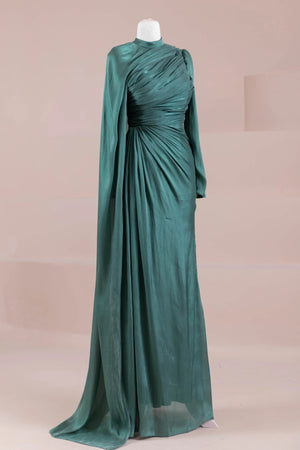 Glory Sade Tesettür Abiye - FioraofDress - tesettur - abiye - zümrüt - 38 - hijab - evening - dress