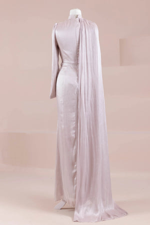 Glory Sade Tesettür Abiye - FioraofDress - tesettur - abiye - BEJ - 38 - hijab - evening - dress