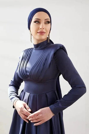 Nida Tesettür Abiye - Ekru