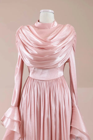 Arvia Tesettür Abiye - Pudra