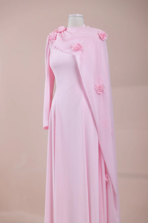 Jaidah Tesettür Abiye - PEMBE