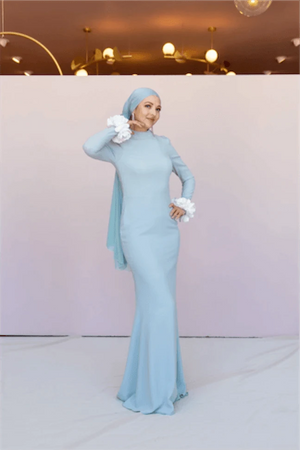 Allegra Tesettür Abiye - Siyah