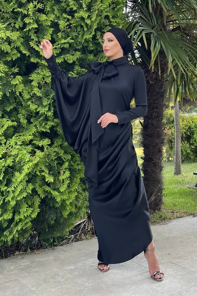 Almira Siyah Tesettür Abiye - Siyah