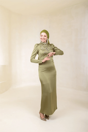 Irene Tesettür Abiye - Siyah