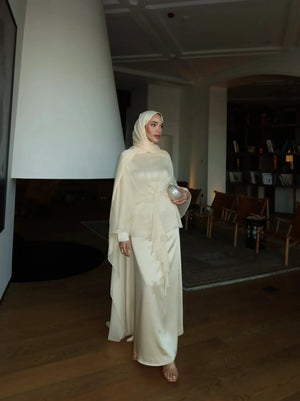 İlyora Tesettür Abiye - Butter