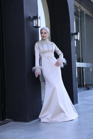 Diamond Tesettür Abiye - Taş