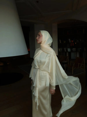 İlyora Tesettür Abiye - Butter