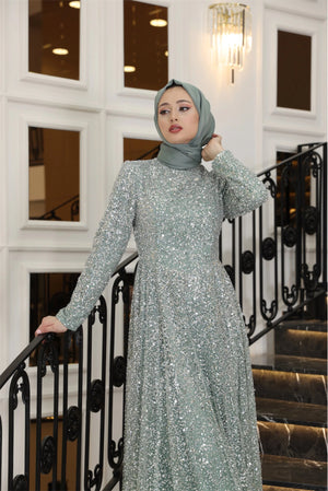 Işıltı Tesettür Abiye - FioraofDress - tesettur - abiye - 38 - Çağla - hijab - evening - dress