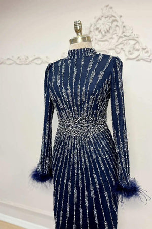 Lamira Tesettür Abiye - FioraofDress - tesettur - abiye - 48 - BEJ - hijab - evening - dress