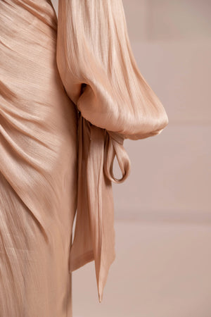 Laru Tesettür Abiye - FioraofDress - tesettur - abiye - şeftali - 38 - hijab - evening - dress