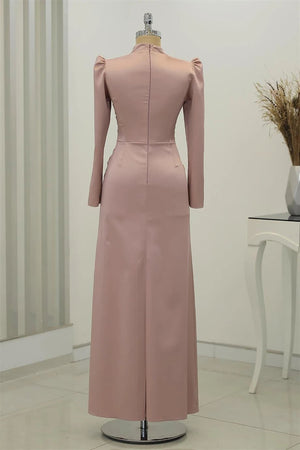 Lavinya Tesettür Abiye Pudra - FioraofDress - tesettur - abiye - 44 - hijab - evening - dress