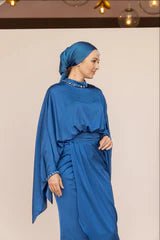 Layla Tesettür Abiye - FioraofDress - tesettur - abiye - 44 - Mavii - hijab - evening - dress