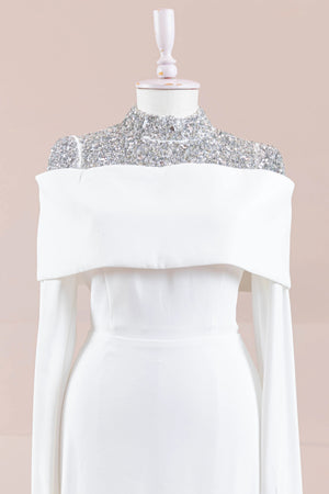 Lirae Tesettür Abiye - FioraofDress - tesettur - abiye - Beyaz - 36 - hijab - evening - dress