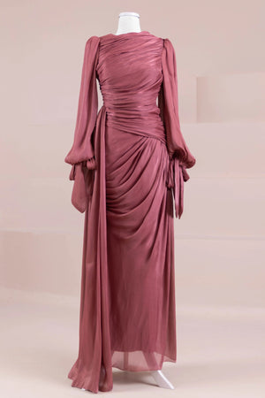 Lotus Tesettür Abiye - FioraofDress - tesettur - abiye - bery - 38 - hijab - evening - dress