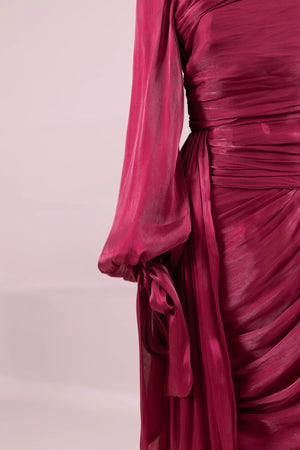 Lotus Tesettür Abiye - FioraofDress - tesettur - abiye - BORDO - 38 - hijab - evening - dress