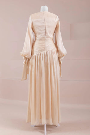 Lova Tesettür Abiye - FioraofDress - tesettur - abiye - Pudra - 38 - hijab - evening - dress