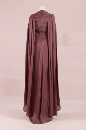 Lunesse Tesettür Abiye - FioraofDress - tesettur - abiye - bery burgundy - 38 - hijab - evening - dress