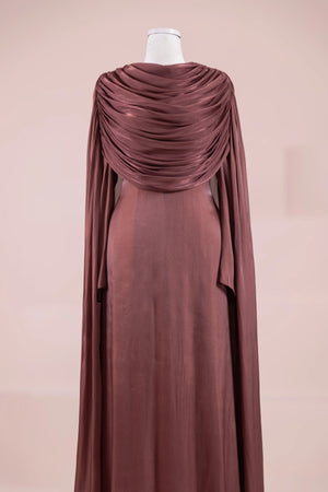 Lunesse Tesettür Abiye - FioraofDress - tesettur - abiye - bery burgundy - 38 - hijab - evening - dress