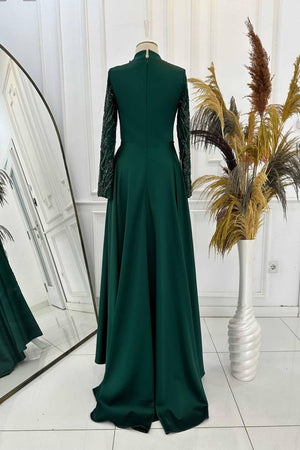 Merry Abiye - FioraofDress - tesettur - abiye - 48 - rose - hijab - evening - dress