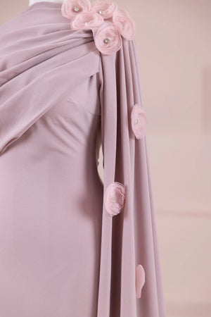 Mire Tesettür Abiye - FioraofDress - tesettur - abiye - Pudra - 38 - hijab - evening - dress