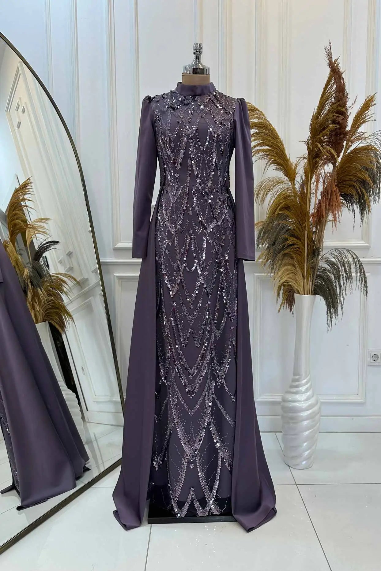 Natalie Tesettür Abiye - FioraofDress - tesettur - abiye - LİLAA - 36 - hijab - evening - dress