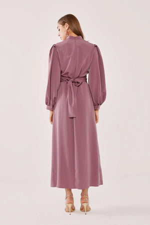 Nora Elbise - FioraofDress - tesettur - abiye - 42 - GRİ - hijab - evening - dress