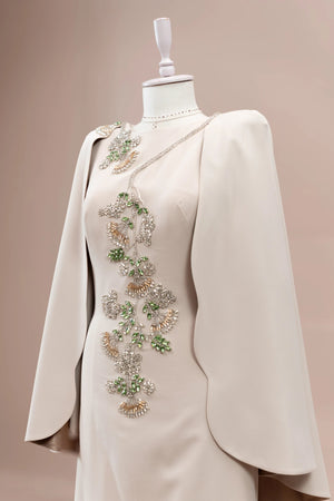 Nova Tesettür Abiye - FioraofDress - tesettur - abiye - BEJ - 38 - hijab - evening - dress