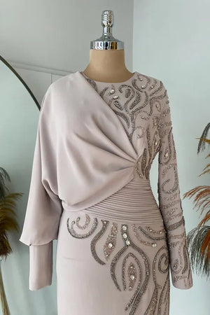 Oylum Tesettür Abiye - FioraofDress - tesettur - abiye - nude - 38 - hijab - evening - dress