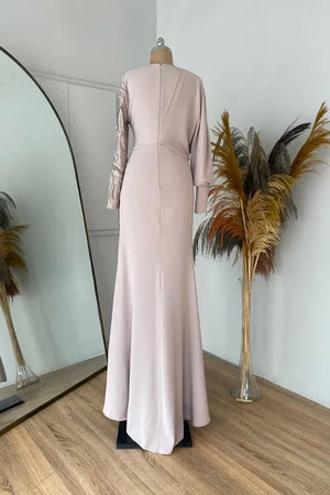Oylum Tesettür Abiye - FioraofDress - tesettur - abiye - nude - 38 - hijab - evening - dress